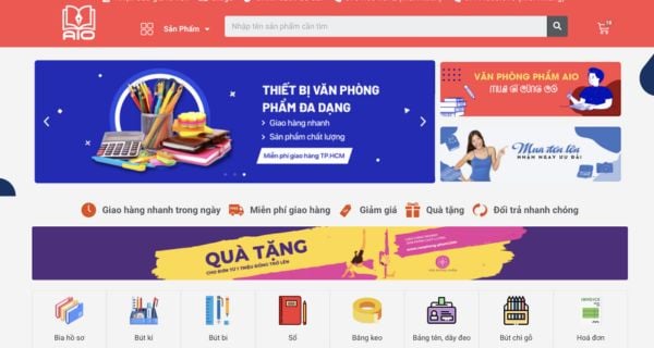 Cửa hàng văn phòng phẩm AIO uy tín hàng đầu tại TP.HCM