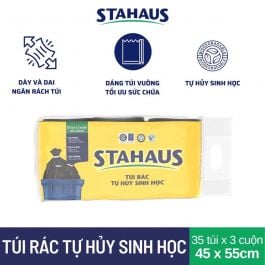 Túi rác THSH STAHAUS 45x55cm (màu đen) (3 cuộn/1kg)