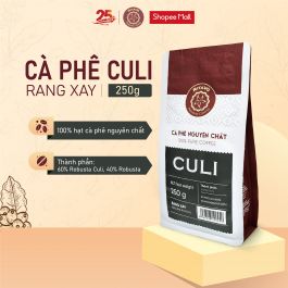 Thùng cà phê nguyên chất rang xay CULI – 250g