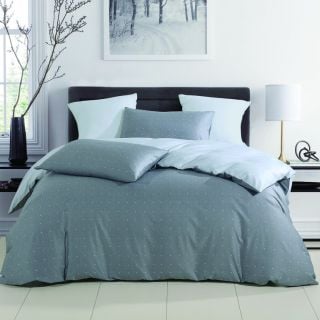 Bộ drap, áo gối JP Herel Cotton USA 120x200+30cm Espa Grey