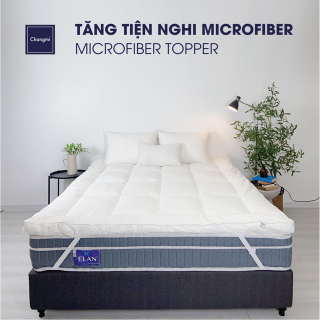 Tấm tăng tiện nghi topper Microfiber 100% cotton - 120 x 200 x 7 cm.