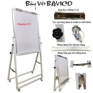 Bảng Flipchart F3 Bút lông Poly taiwan KT 0.8x1.2m