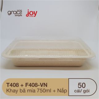 50 nắp nhựa khay 750ml, gói 50 cái