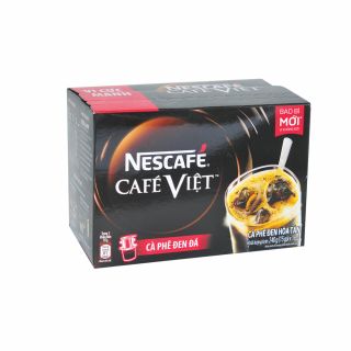 Cà phê đen đá Nescafe Cafe Việt, hộp 15 gói, 16g