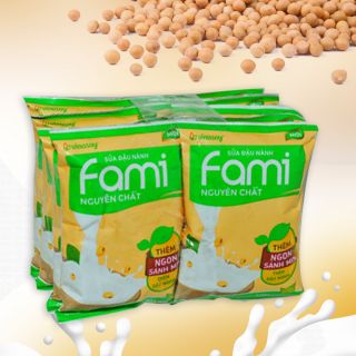 Sữa đậu nành Fami, lốc 10 bịch, 200ml 