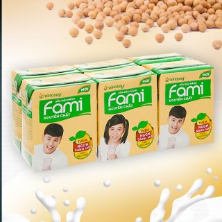 Sữa đậu nành Fami, lốc 6 hộp, 200ml 