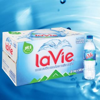 Nước khoáng thiên nhiên LaVie, thùng 24 chai, 500ml