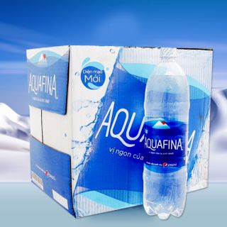 Nước tinh khiết Aquafina, thùng 12 chai, 1.5 lít