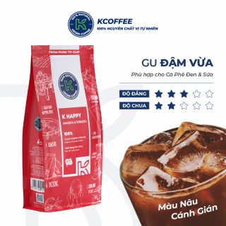 Cà phê rang xay K-Coffee Happy, thùng 40 gói, 227g/gói