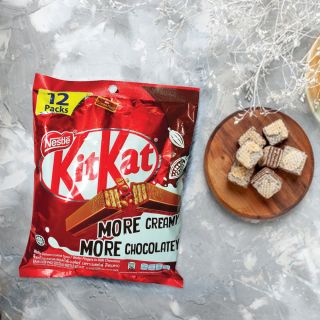 Bánh xốp phủ socola Kitkat Nestle, gói 12 thanh, 17g