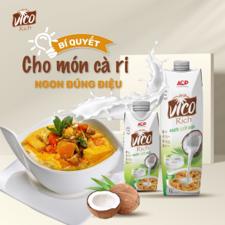 VicoRich - Nước Cốt Dừa, béo 16 - 19% 1000ml