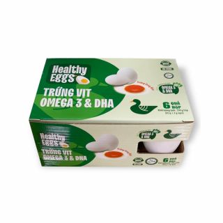 Trứng vịt Omega 3 VTD, hộp 3 trứng, 62g