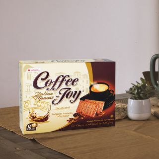 Bánh quy Coffee Joy Mayora vị cà phê, hộp 8 gói, 45g