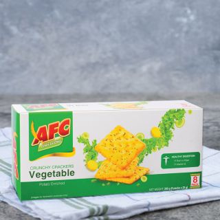 Bánh quy AFC 4 trong 1 vị rau cải, hộp 8 gói, 25g