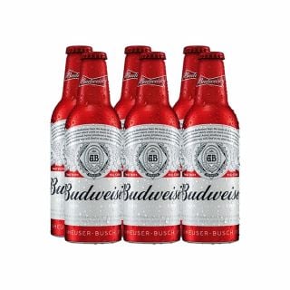 Bia Budweiser Aluminium, lốc 6 chai, 335ml