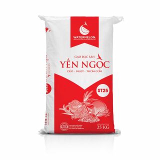 Gạo đặc sản Yến Ngọc ST25 Bao 25kg