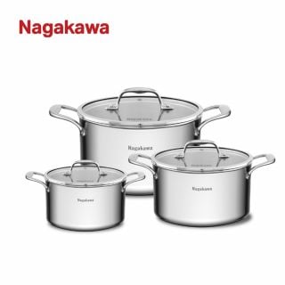 Bộ nồi inox Nagakawa Haru NAG1355