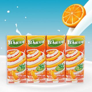 Sữa chua Yomost hương cam, lốc 4 hộp, 170ml