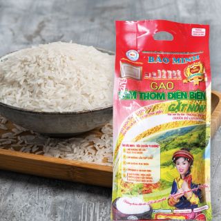 Gạo tám thơm Điện Biên gặt non Bảo Minh, 5kg