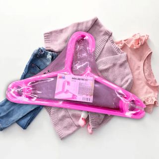 Móc áo trẻ em MM hồng (10 cái)
