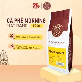 Cà phê nguyên chất hạt rang MORNING, 500g