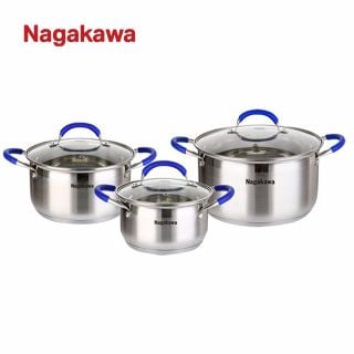 Bộ nồi Inox 5 đáy Nagakawa NAG1302