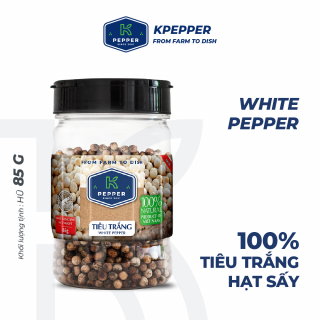 Tiêu trắng nguyên hạt K-Pepper, 85g