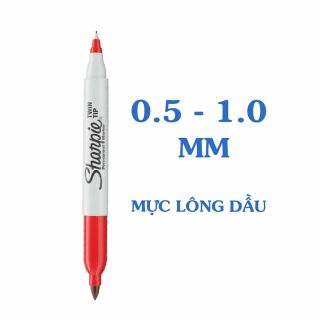 Bút lông dầu Sharpie Twin Tip Đỏ 32202