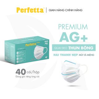 Thùng 20 Hộp Khẩu Trang Y Tế Cao Cấp Perfetta PREMIUM AG+