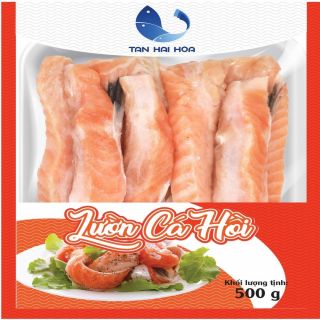 Lườn cá hồi Tân Hải Hòa 3-5 cm, khay 500g