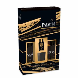 Bộ sản phẩm Passion Cabernet Sauvignon + hộp gỗ, 2 chai, 75CL