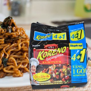 Mì trộn tương đen Koreno Jjajangmen lốc 5 gói x 115g