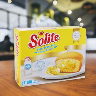Bánh bông lan Solite kem bơ sữa, 276g