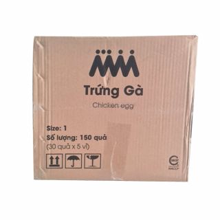 Trứng gà MM số 1, thùng 150 quả, 60g