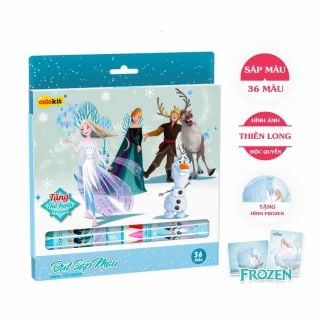 Bút sáp 36 màu Colokit Disney Frozen CR-C033/FR 36 màu