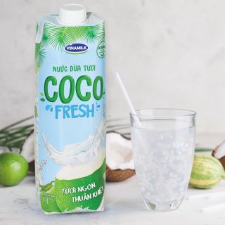 Nước dừa tươi Coco Fresh Vinamilk, hộp 1 lít