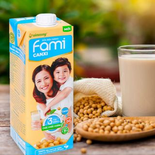 Sữa đậu nành Fami canxi, 1 lít