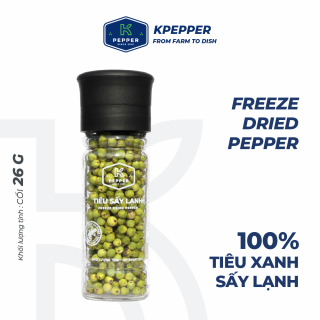 Tiêu sấy lạnh K-Pepper, thùng 48 hũ, 26g/hũ