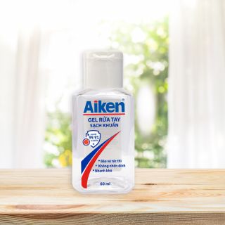 Gel rửa tay Aiken hương hoa thiên nhiên, 60ml