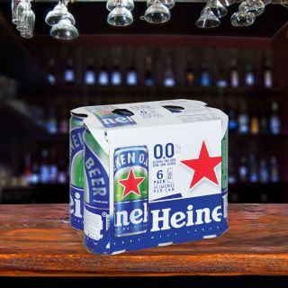 Bia Heineken 0.0,  lốc 6 lon, 330ml