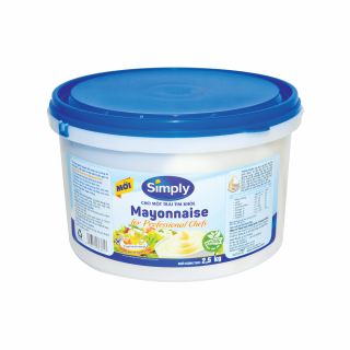 Xốt mayonnaise Simply, 2.5kg