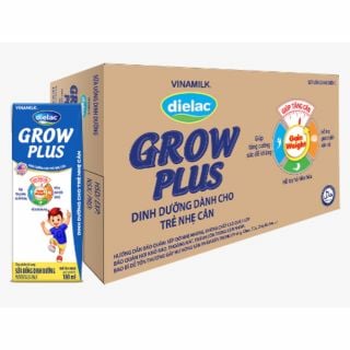 Sữa uống dinh dưỡng Dielac Grow Plus, thùng 48 hộp, 180ml