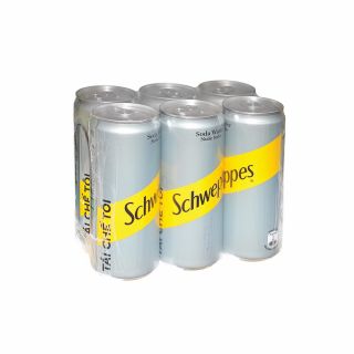 Soda Schweppes, lốc 6 lon, 320ml