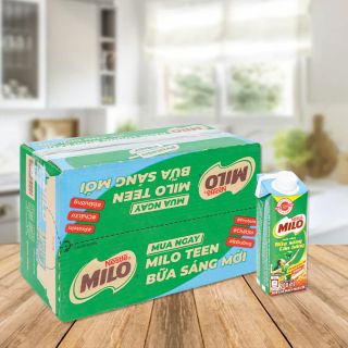 Sữa lúa mạch Milo Teen bữa sáng, thùng 24 hộp, 200ml