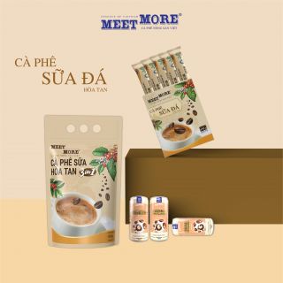 [HOT DEAL] Túi Cà Phê Hòa Tan 3 Trong 1 Vị Sữa Đá - Meet More Coffee (50 gói x 18g)