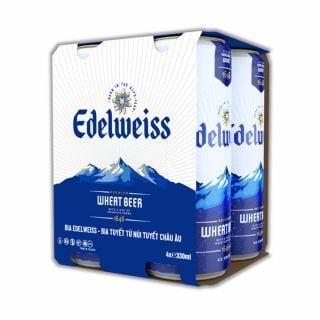 Bia Edelweiss, lốc 4 lon, 330ml