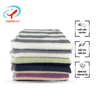 TP- KHĂN TẮM SỌC MÀU COTTON XT73