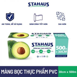 Màng bọc thực phẩm PVC STAHAUS 30cm x500m