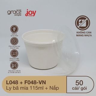 50 nắp nhựa ly 4oz 115ml, gói 50 cái