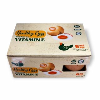 Trứng gà Vitamin E VTD, hộp 6 quả